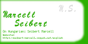 marcell seibert business card